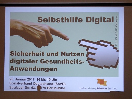 Vortragsreihe Selbsthilfe Digital 2017 in Berlin