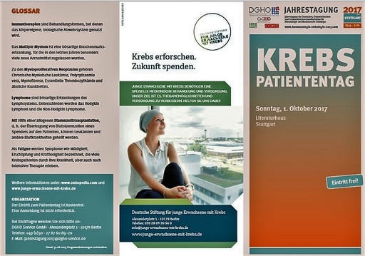 Ankündigung zum Krebs-Patiententag 2017 in Stuttgart
