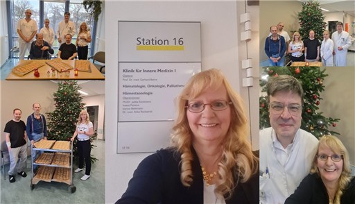 Gemeinsames Plätzchenbacken auf der Krebsstation in Dessau