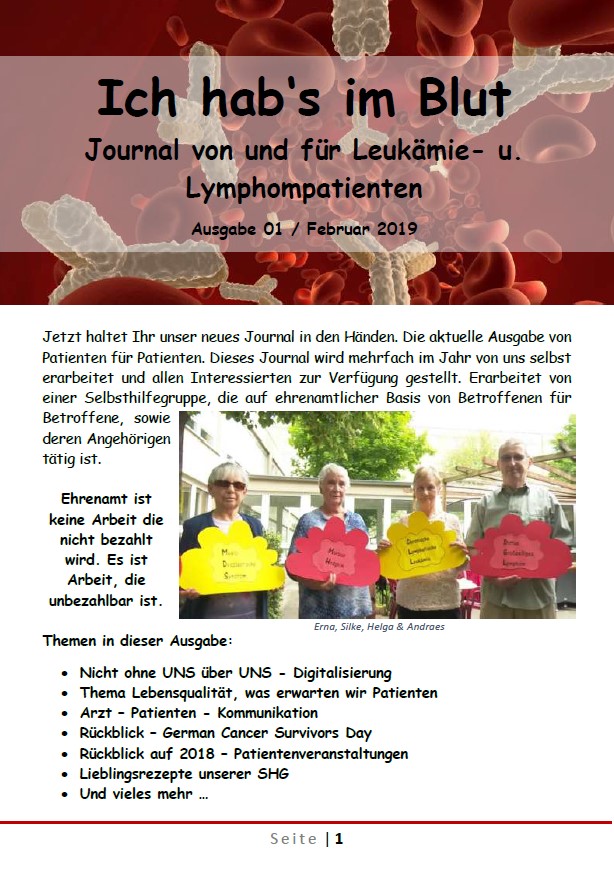 Titelseite Journal Ausgabe 1