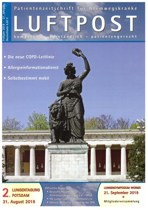 Titelseite der Patientenzeitschrift Luftpost